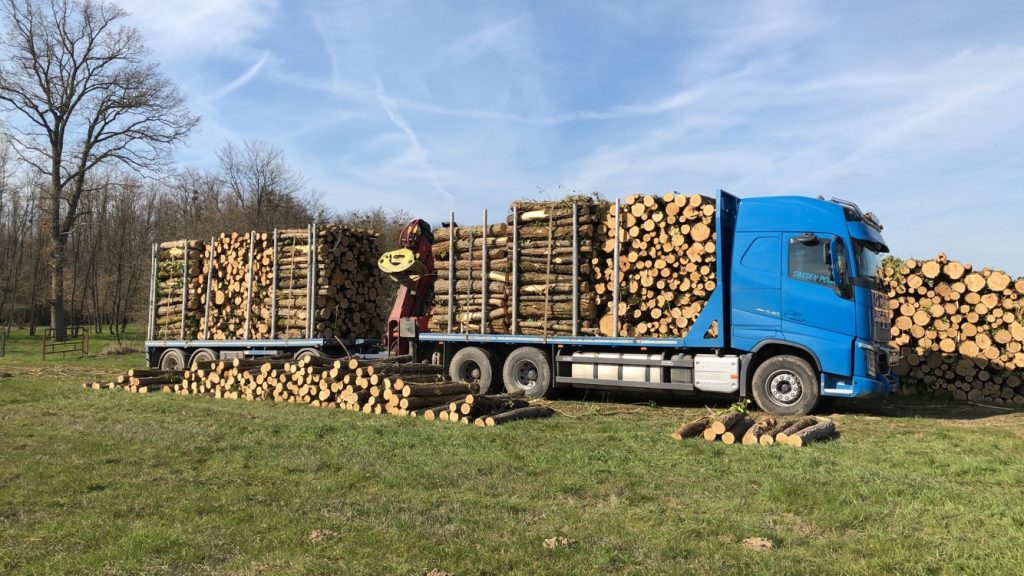 Transport du bois de chauffage