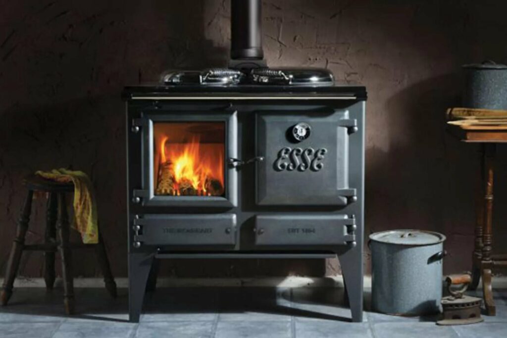 cuisinière à bois avec bouilleur