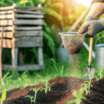 Photo de cendres de bois tamisées, stockées dans un seau métallique posé sur un sol de jardin, illustrant leur utilisation comme amendement naturel riche en calcium, potasse et magnésium pour fertiliser le sol de manière écologique. Alt text optimisé SEO : "Utilisation de cendre de bois au jardin – amendement naturel écologique riche en minéraux pour potager, pelouse et compost".