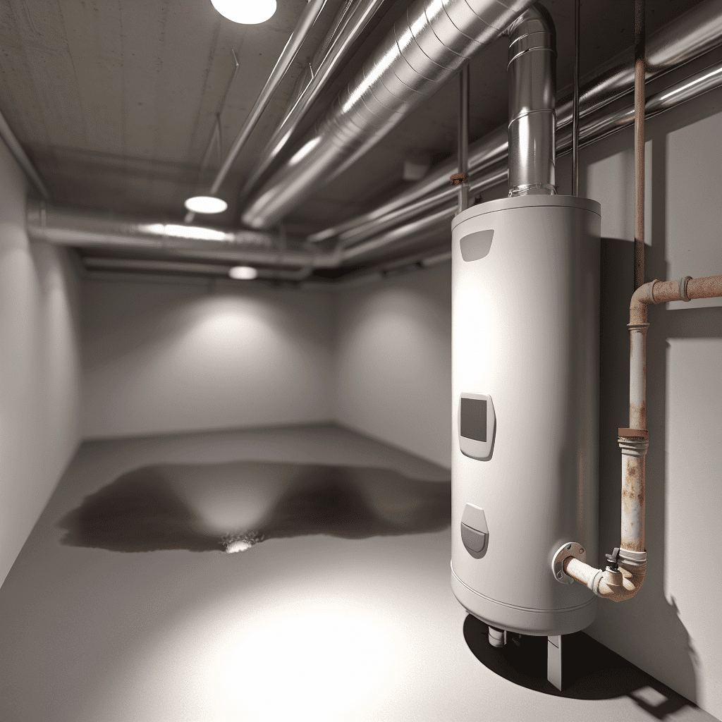 Photo d’un chauffe-eau thermodynamique installé dans une buanderie moderne, illustrant un équipement économique et écologique pour la production d’eau chaude sanitaire dans un logement éco-responsable.