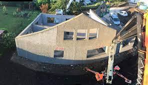 Maison construite en béton de bois porteur nouvelle génération