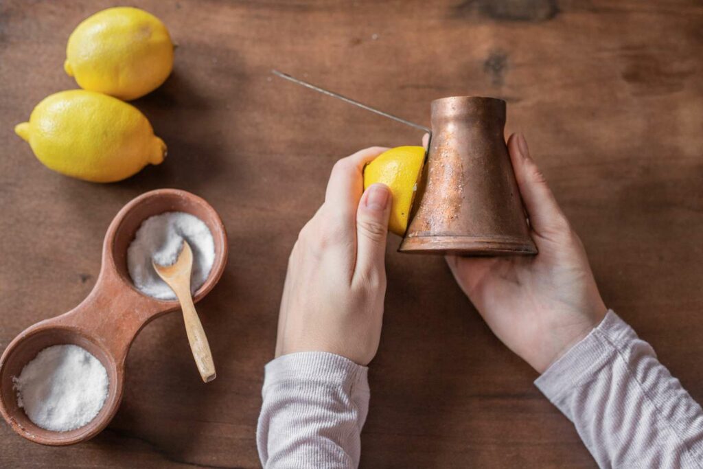 Nettoyer cuivre avec citron